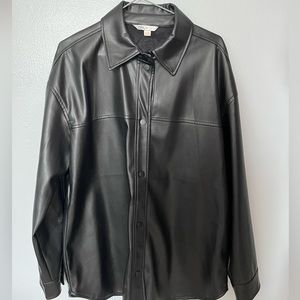 ONLY Vegan Leather Shacket